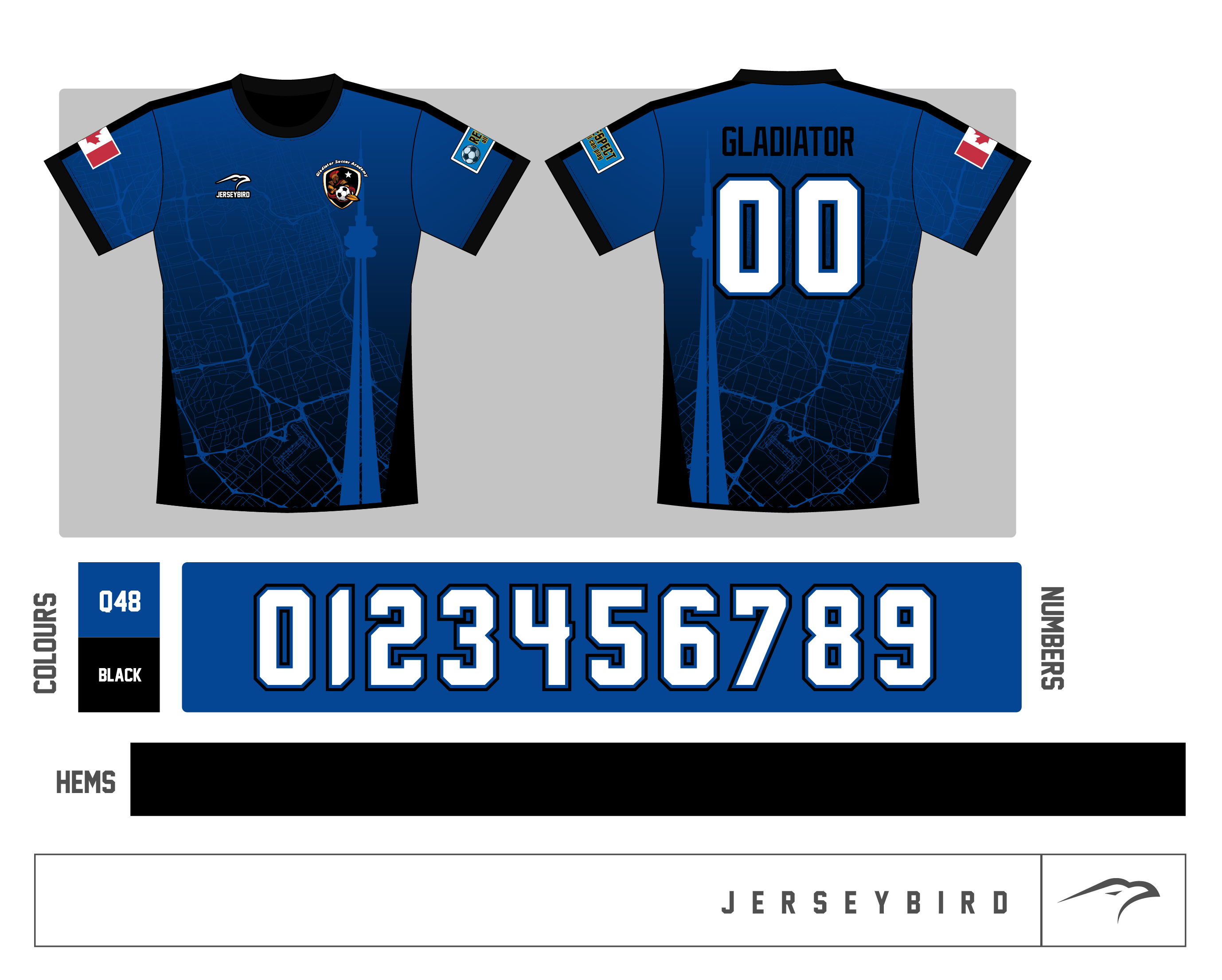 GLADIATOR REVERSIBLE SOCCER JERSEYS BULK ORDER 2 (5 UNITS) JerseyBird