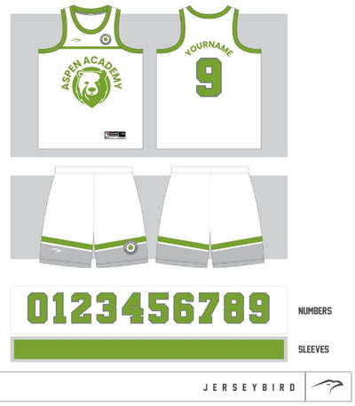 ASPEN ACADEMY REVERSIBLE BASKETBALL UNIFORMS BULK ORDER #3 (6 UNITS)