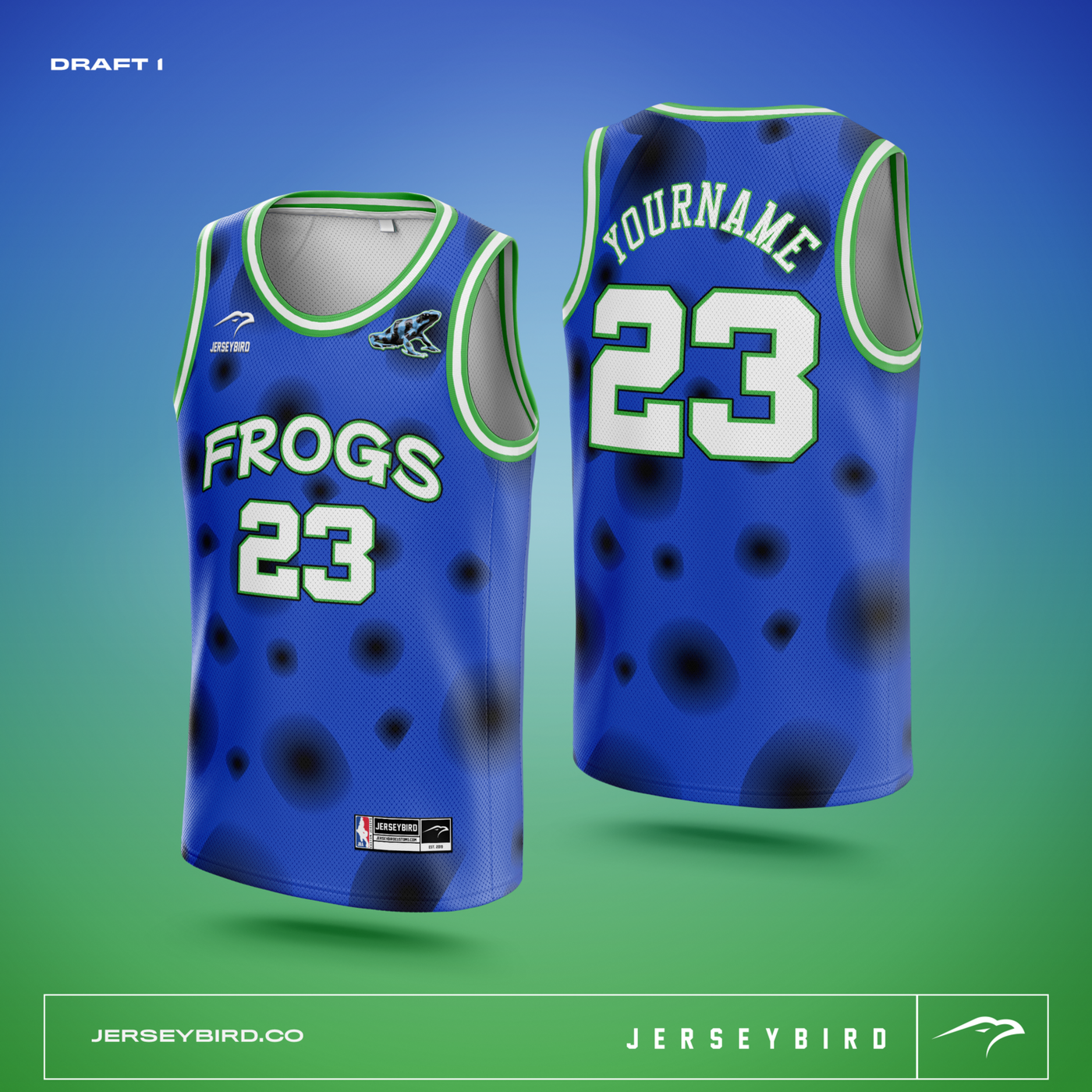 Frogs Custom Basketball Jerseys (6 Units)