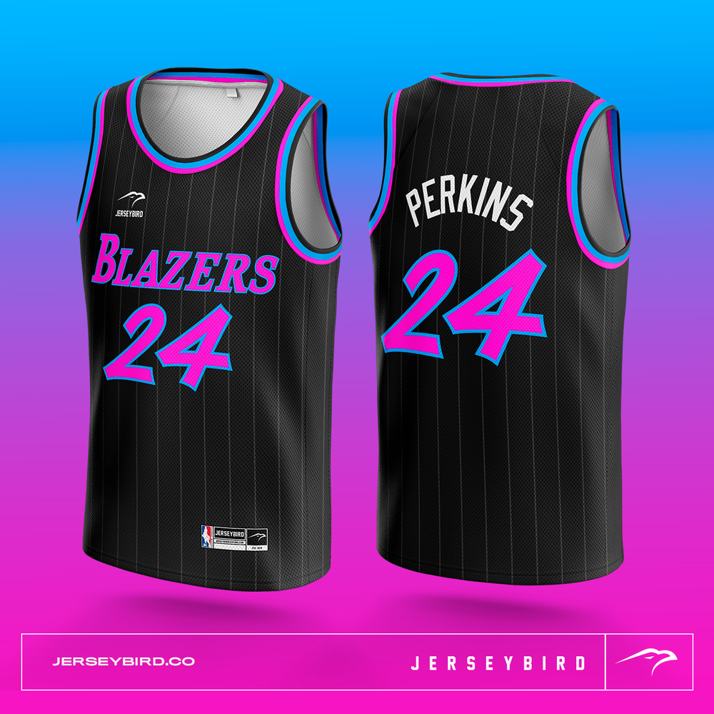 BLAZERS SUBLIMATED WOMEN'S BASKETBALL JERSEYS BULK ORDER (7 UNITS) JerseyBird