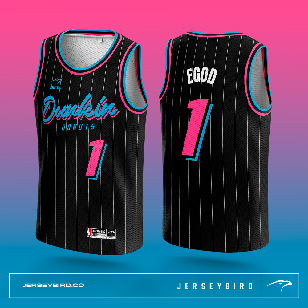 Dunkin Donuts Reversible Basketball Jerseys Bulk Order (12 Units)