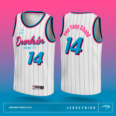 Dunkin Donuts Reversible Basketball Jerseys Bulk Order (12 Units)