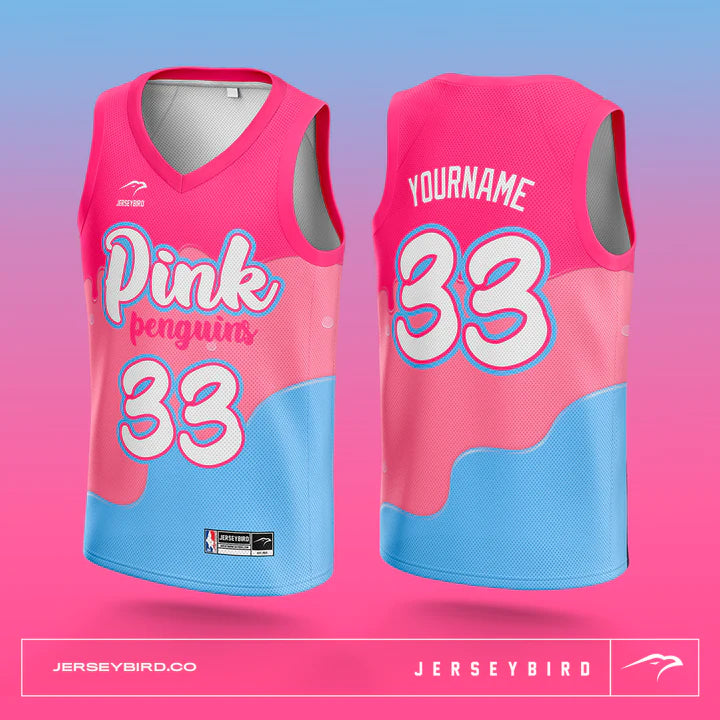Pink Penguins Sublimated Basketball Additional Jerseys (1 unit)