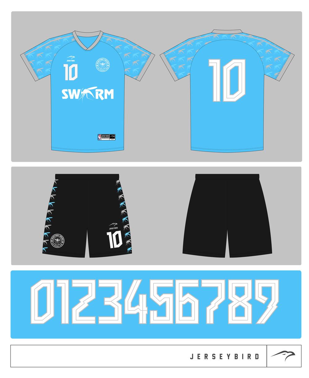 Manitoba Swarm Fully Sublimated Kits (9 sets, 9 shirts)