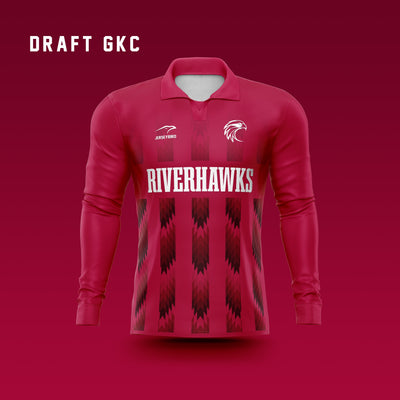 Riverhawks Sublimated Soccer Jerseys With Embroidered Crest Bulk Order (19 Outfielders, 2 Goalies)