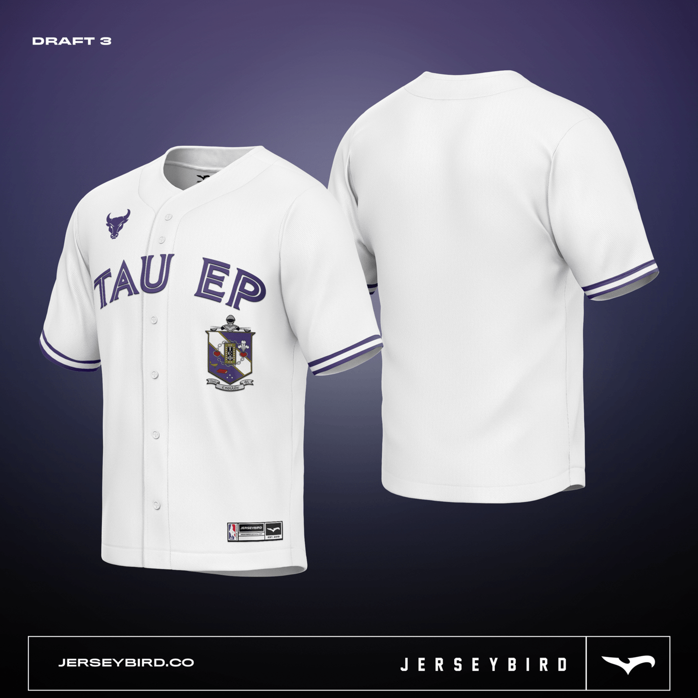 Tau Epsilon Phi University at Buffalo - Full Sublimation Baseball Jersey