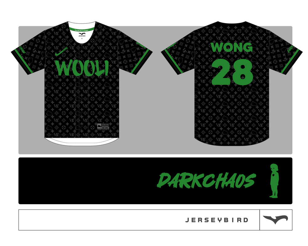 Wooli Forever Wong Tribute Stitched Baseball Jerseys Bulk Order Expedited (29 Units)