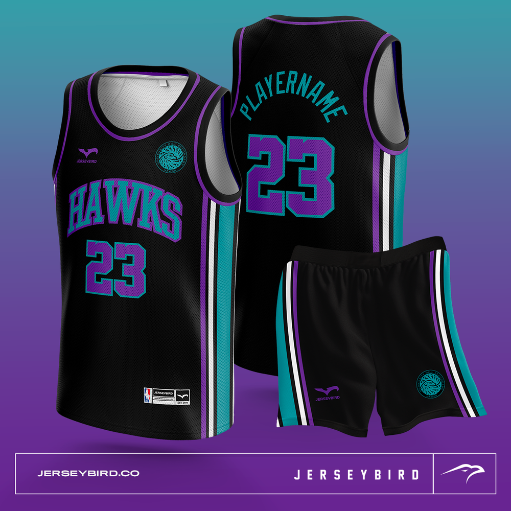 University Hill Hawks Reversible Basketball Uniforms Bulk Order  Expedited (16 Units)