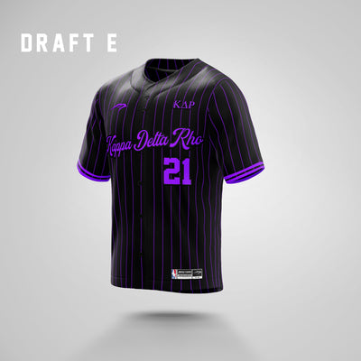 KAPPA DELTA RHO SUBLIMATED BASEBALL JERSEY (BULK ORDER)