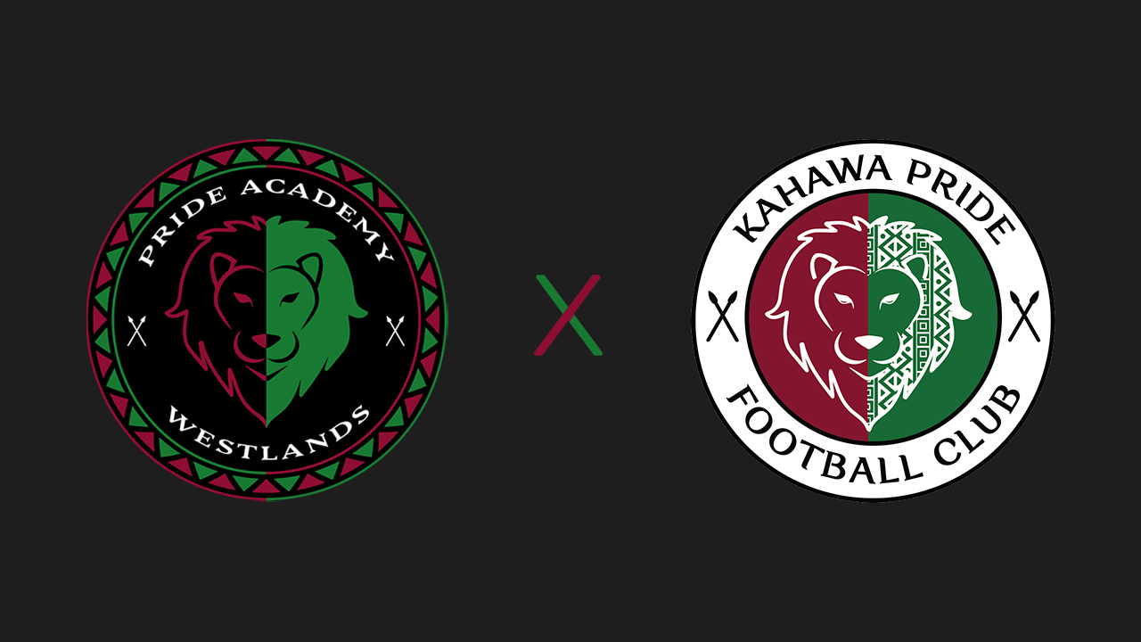 Pride Academy Westlands and Kahawa Pride Football Club crests